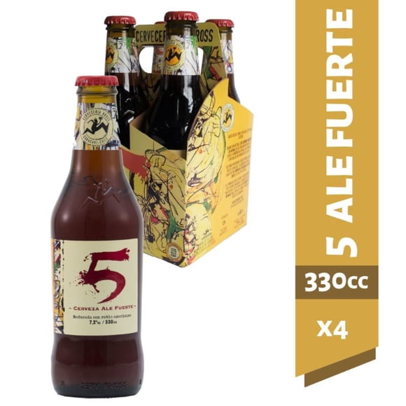 Cerveza Strong Ale 7.2° Pack 4 Botella, 4 Un x 330 ml