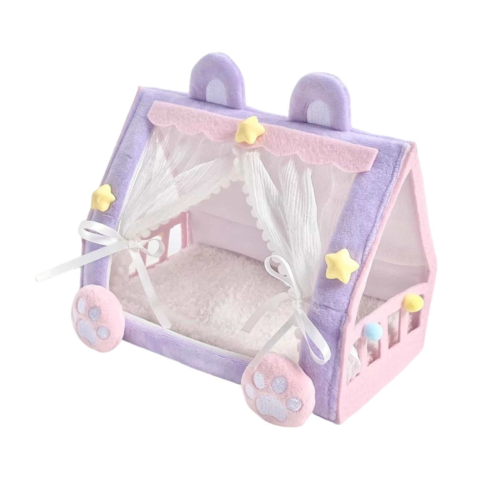 Magideal - Cama Para Muñeca Tienda Miniatura Accesorio Mueble Ornamento Diseño Portátil Y Acogedor Perfecta Para Exhibición En Escritorio Juegos De Simulación D