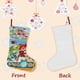thumbnail image 3 of Defensores de Petronix Tema: Calcetines de Navidad, fino lino blanco para colgar en escaleras y chimenea, decoración navideña para el hogar, regalo de Navidad.54cm×38cm, 3 of 5