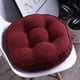 thumbnail image 1 of Xiao Hua Cojín Redondo Grueso para Silla de Comedor Rojo Vino -4 Piezas, Cojín de Encaje Suave Que Reduce la Presión, Cojín Antideslizante para Silla de Comedor para Sala de Estar Silla de Ocio,, 1 of 4