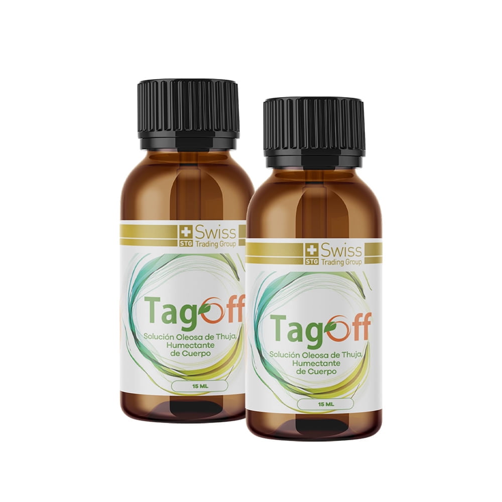 Swiss Nature Labs - Pack 2 Serum Tag Off Frasco 15ml Aceite Corporal Quita Carnosidades