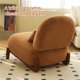 thumbnail image 4 of Silla de acento linda con patas de madera maciza, silla de salón de cuero falso con cojín suave, 4 of 5