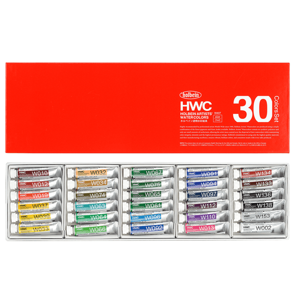 Set Holbein HWC Set de 30 Tubo (caja roja) W407