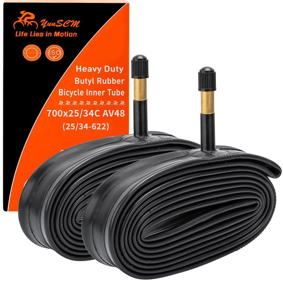 Tubos interiores para bicicletas YunSCM 700C 700x25C/26C/28C/32C/34C AV48