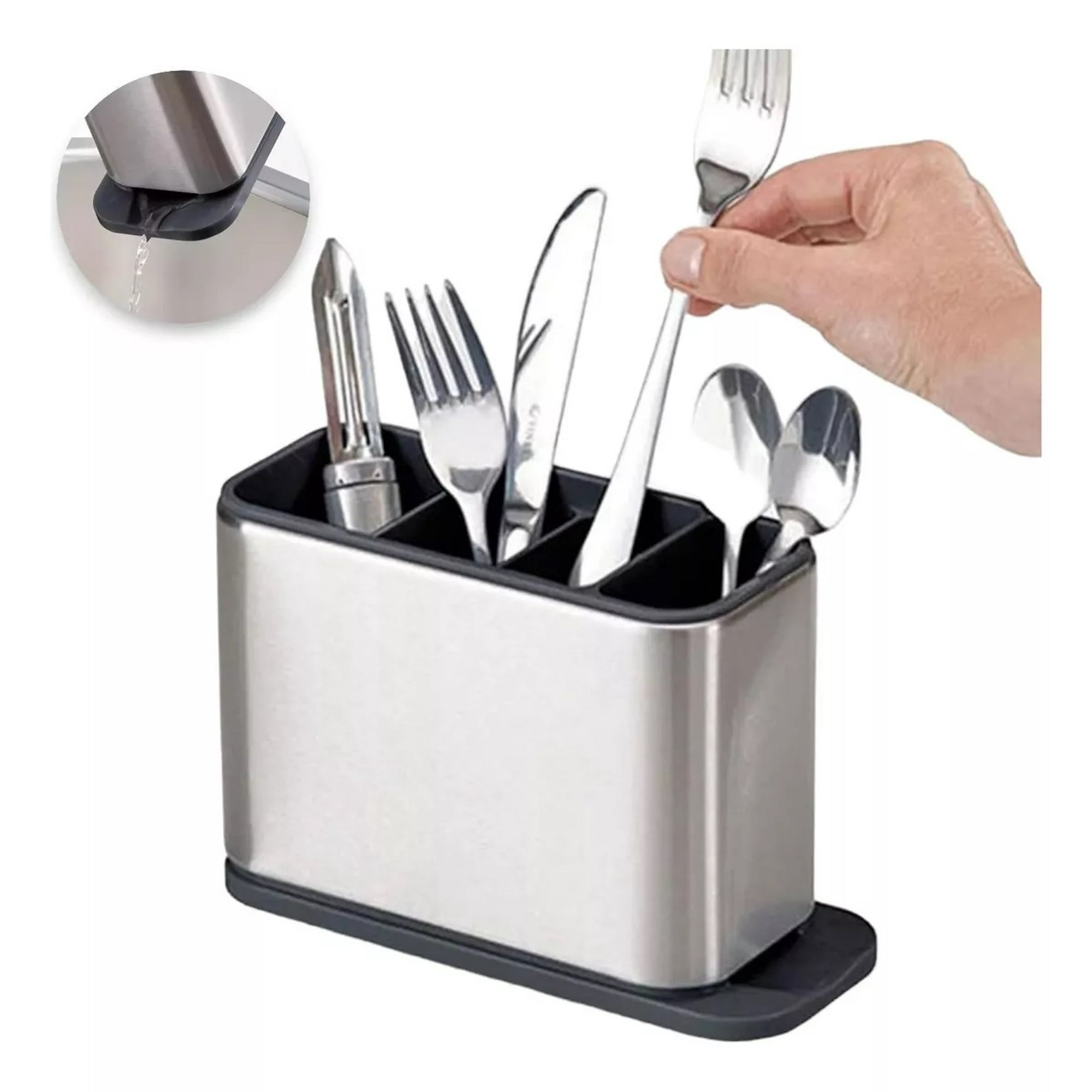 Genérico - Organizador De Cubiertos Escurridor Cocina Porta Servicio