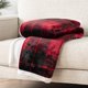 thumbnail image 3 of Manta PAVILIA Red Plaid Sherpa 50x60 para sofá, 3 of 8