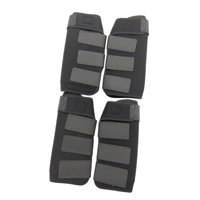 Magideal - 4 Piezas Botas De Caballo Protección De Protección De La Pierna Accesorios Ecuestres Cubiertas De Pierna Envolturas De Piernas Establecidas Para Monta Negro