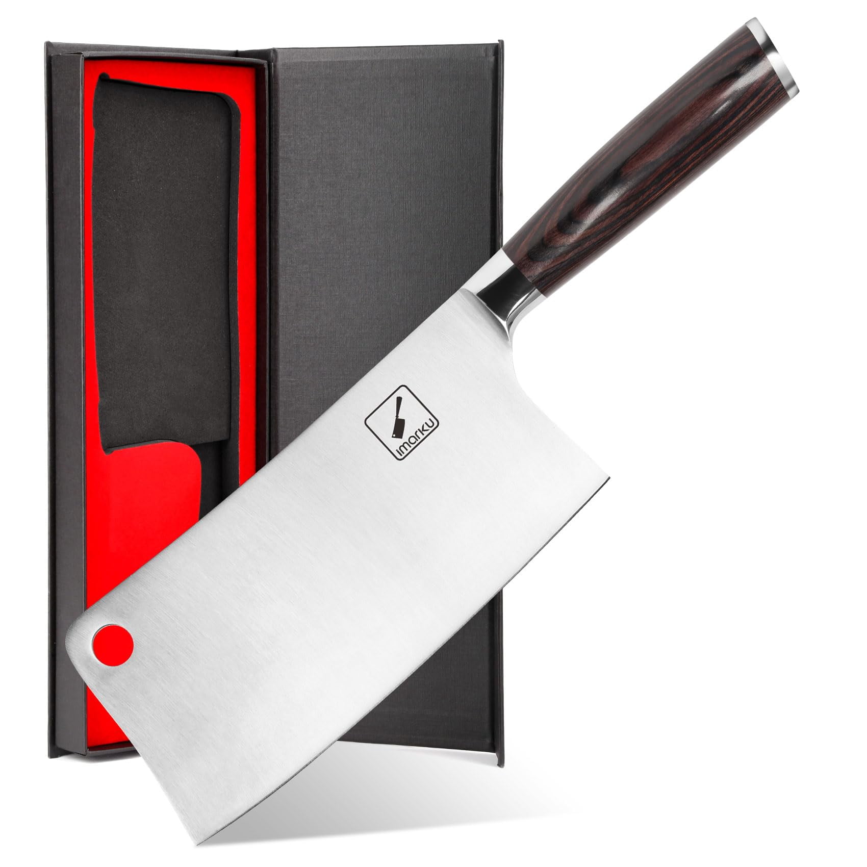 Cuchillo Para Carne Imarku Sus440a, 18 Cm, Acero Inoxidable