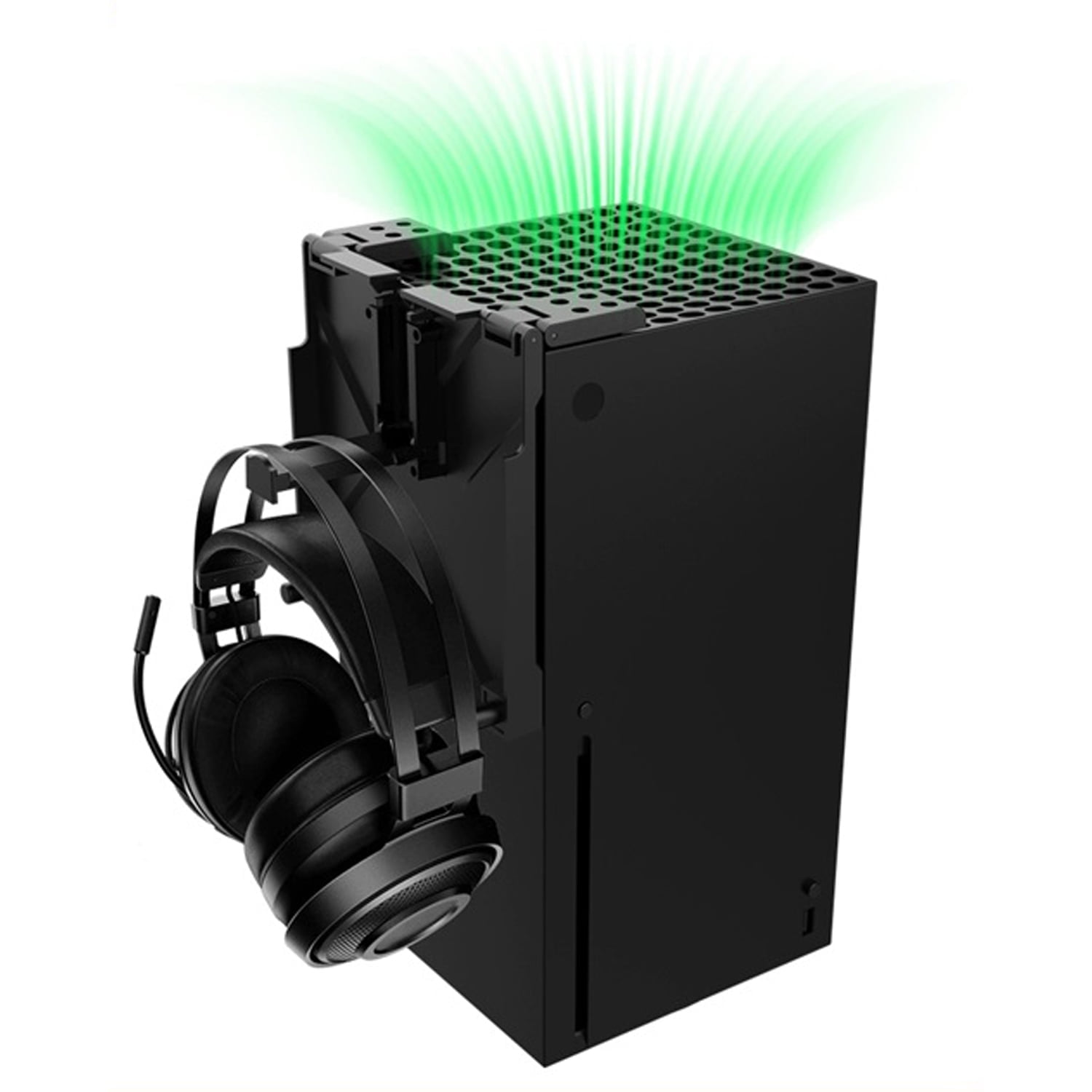 Cubierta Filtro De Polvo Con Soporte Para Auriculares Aaronmei Xbox Series X Negro