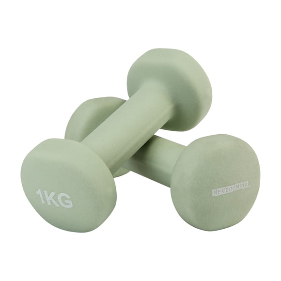 Par De Mancuernas De Neopreno 1 kg Forma Redondeada