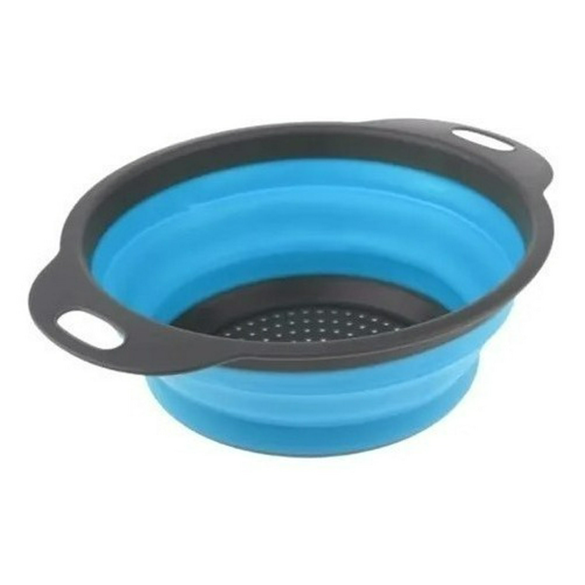 Genérico - Colador Plegable Colador De Silicona Azul