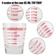 thumbnail image 2 of Vaso medidor de vidrio pequeño (oz/ml/cucharadita/cucharada), 4 escalas, 1 onza (30 ml), herramienta de cocina, 2 of 8