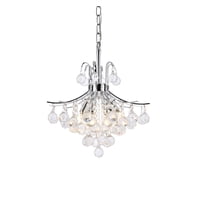 Elegant Lighting - Lámpara Colgante Elegante Lighting 8000D16C/Rc Cromo Con Cristales