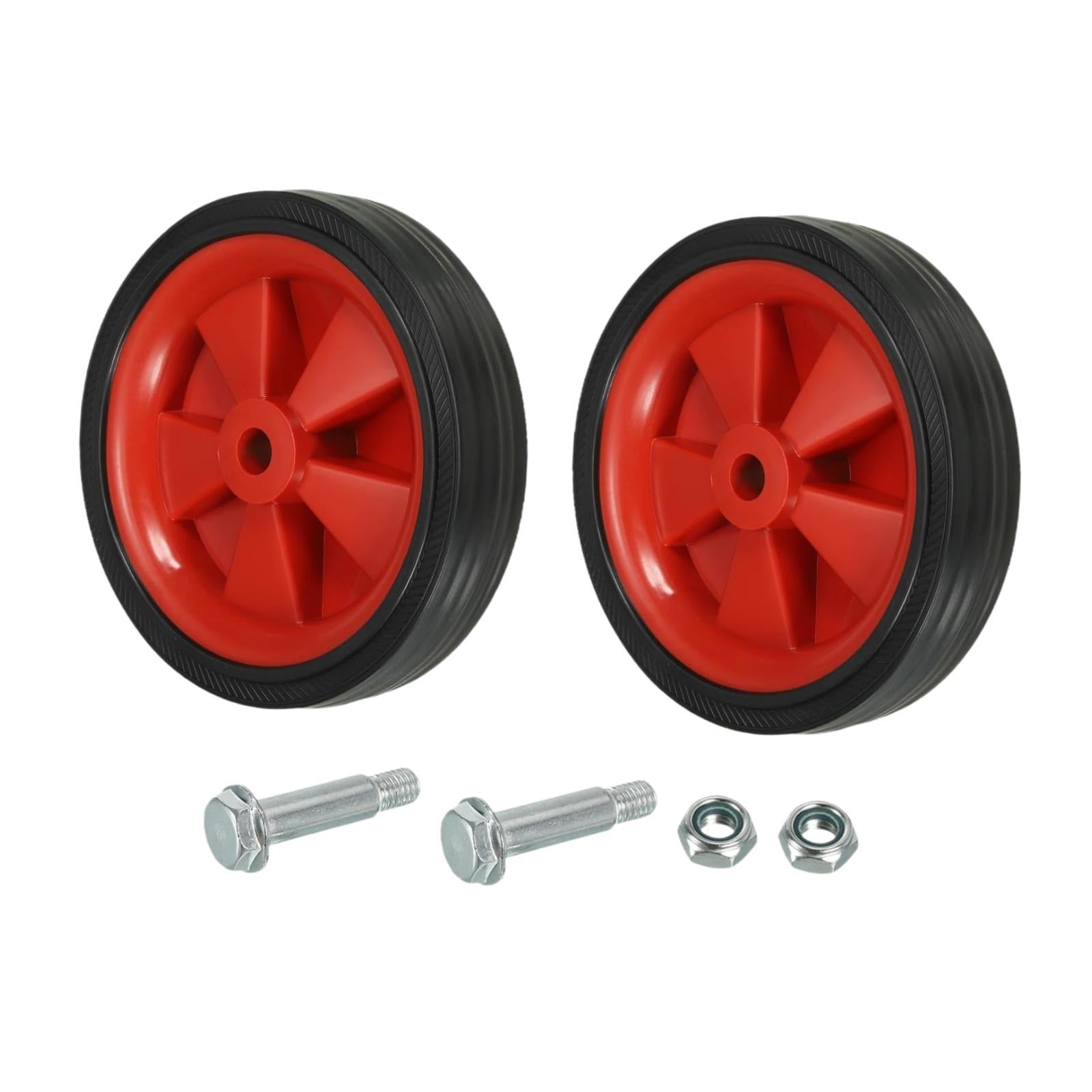 Ioensy - 2 Ruedas Para Compresor De Aire (12 Cm), Color Rojo