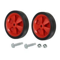 Ioensy - 2 Ruedas Para Compresor De Aire (12 Cm), Color Rojo