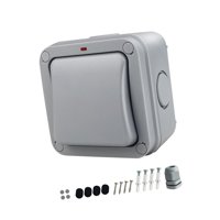 Bothyi - Interruptor Pulsadores Pared 250V Abridor De Puerta De Garaje Para Baño Garaje Pasillo