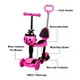 thumbnail image 2 of Scooter Monopatín 5 En 1 Ajustable Niño Chinita Led Rosado, 2 of 5