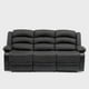 thumbnail image 3 of Sofá 3 Cuerpos Reclinable Moderno Negro Praga 8040SBK, 3 of 8