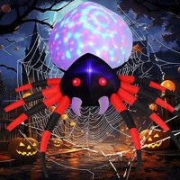 Araña Inflable Goosh Halloween Exterior Ancho De 8.5 Pies