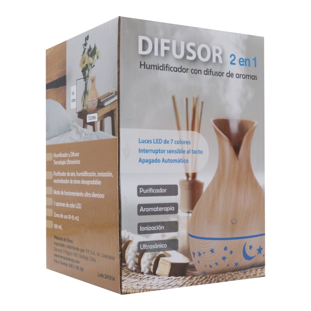 Pharma Knop - Difusor De Aromaterapia Color Madera 1 Un