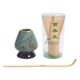 thumbnail image 1 of Juego De Batidores De Té Matcha Batidor De Bambú + Cuchara De Bambú + Soporte Para Batidor De Cerámica Azul, 1 of 5