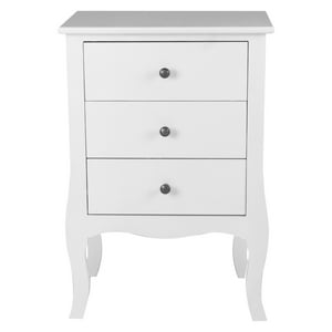 Itahome - Velador Dormitorio Genova 3 Cajones Blanco