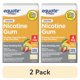 thumbnail image 2 of Goma de nicotina Equate recubierta 4 mg, paquete de 2 cajas de 100 unidades, 2 of 3