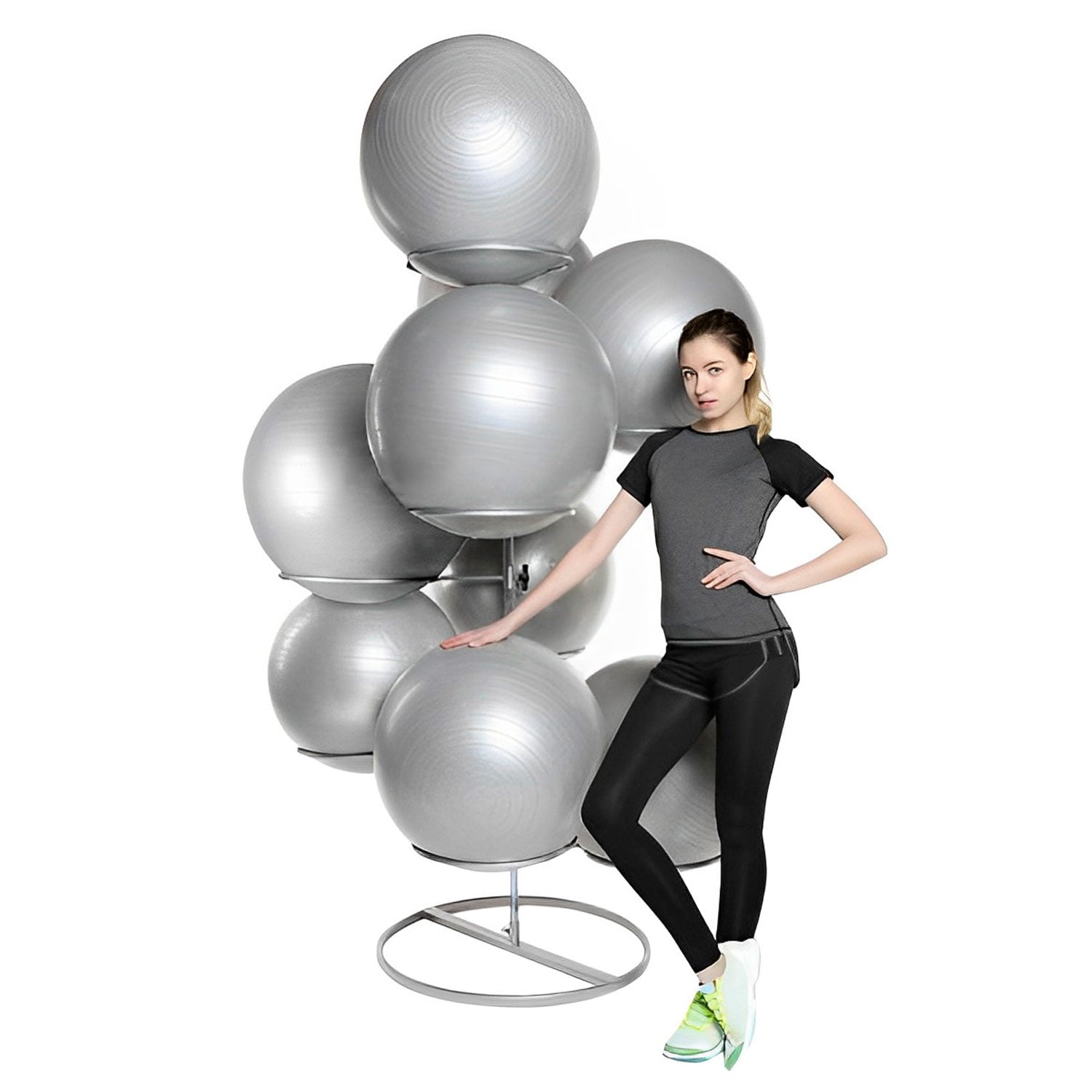 Genérico - Rack Para Balones De Pilates Fitball