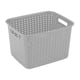 thumbnail image 1 of Cesta de almacenamiento Sterilite Tall Plastic Weave Grey, paquete de 6, 1 of 6
