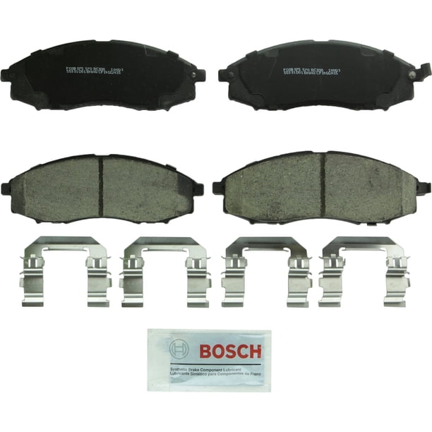Juego de pastillas de freno de disco Bosch BC830 QuietCast para Nissan Frontier, Xterra