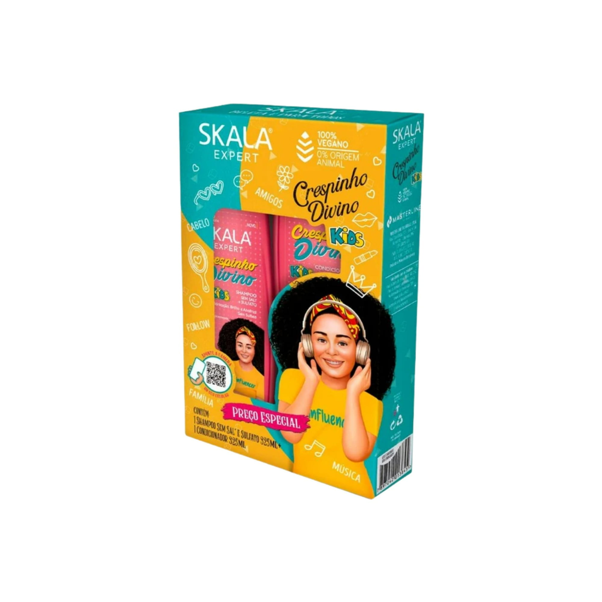 Skala - Kit Shampoo + Acondicionador Crespinho Divino 650 Ml