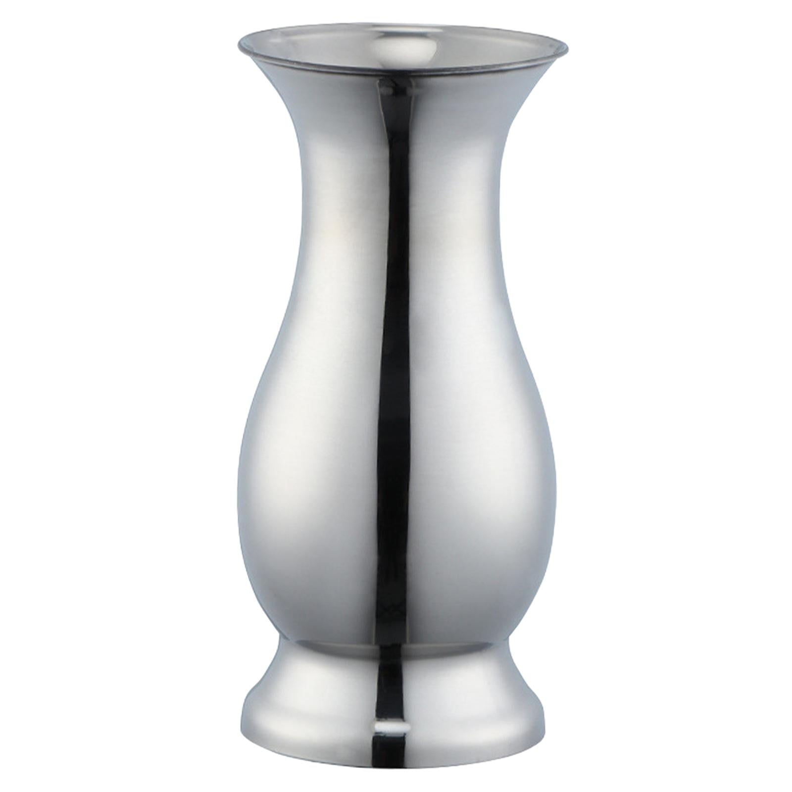 Bothyi - Maceta De Metal De Jarrón De Acero Inoxidable Simple Nórdico Para Adorno De Oficina En Casa Plata