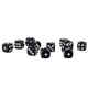 thumbnail image 1 of 50 X 12 Mm Opaco Juegos De Dados De Seis Lados D6 D&D RPG Negro, 1 of 3