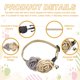 thumbnail image 3 of Collar de Gato y Perro con Flor Uxcell con Campana, Collar Ajustable Reflectante de Liberación Rápida (21-30 cm, Beige) para Gatitos, Cachorros, Perros Pequeños, Fiesta, Decoración Diaria, Festival, 3 of 7