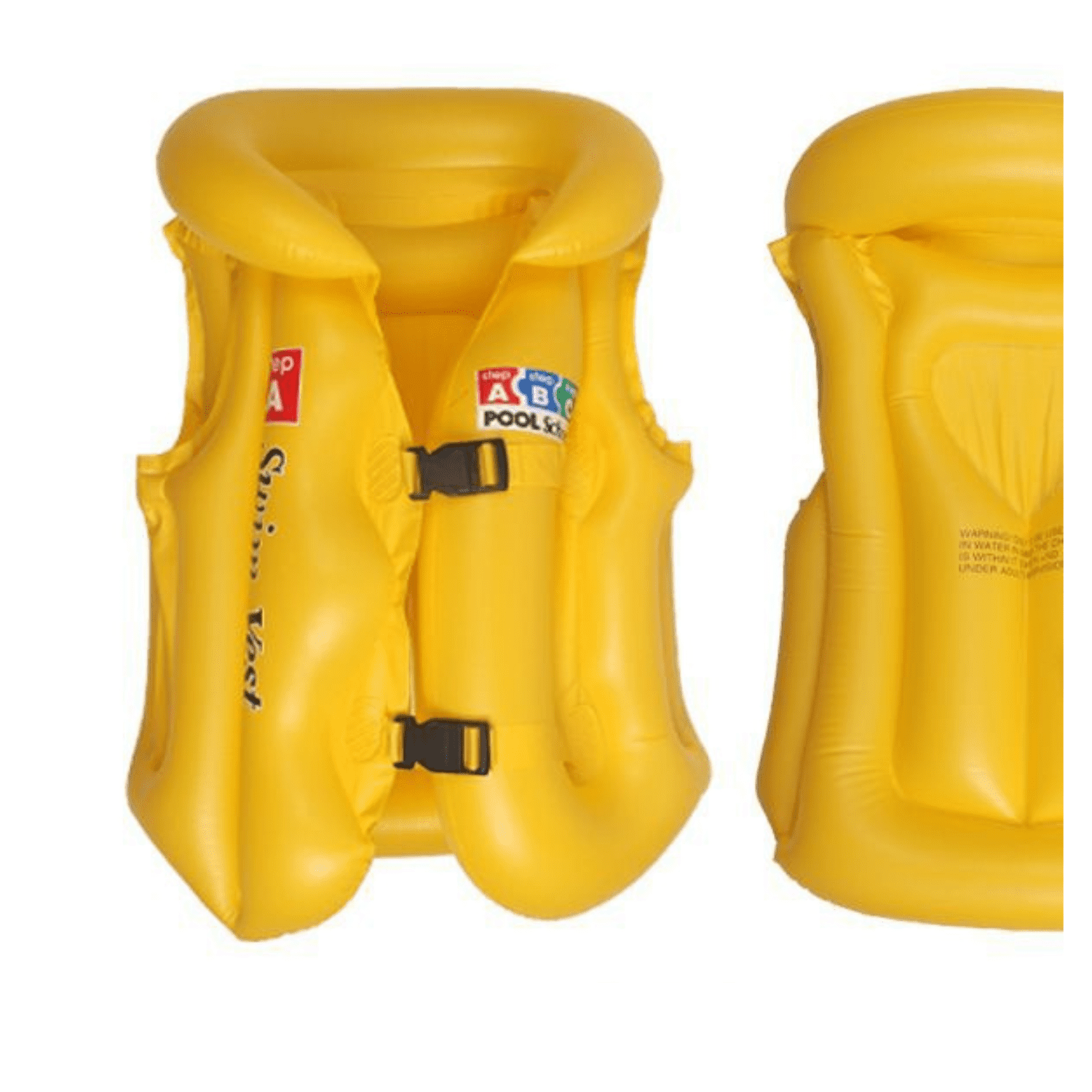 Genérico - Chaleco Seguridad Inflable Flotador Niños Salvavidas Amarillo Talla M