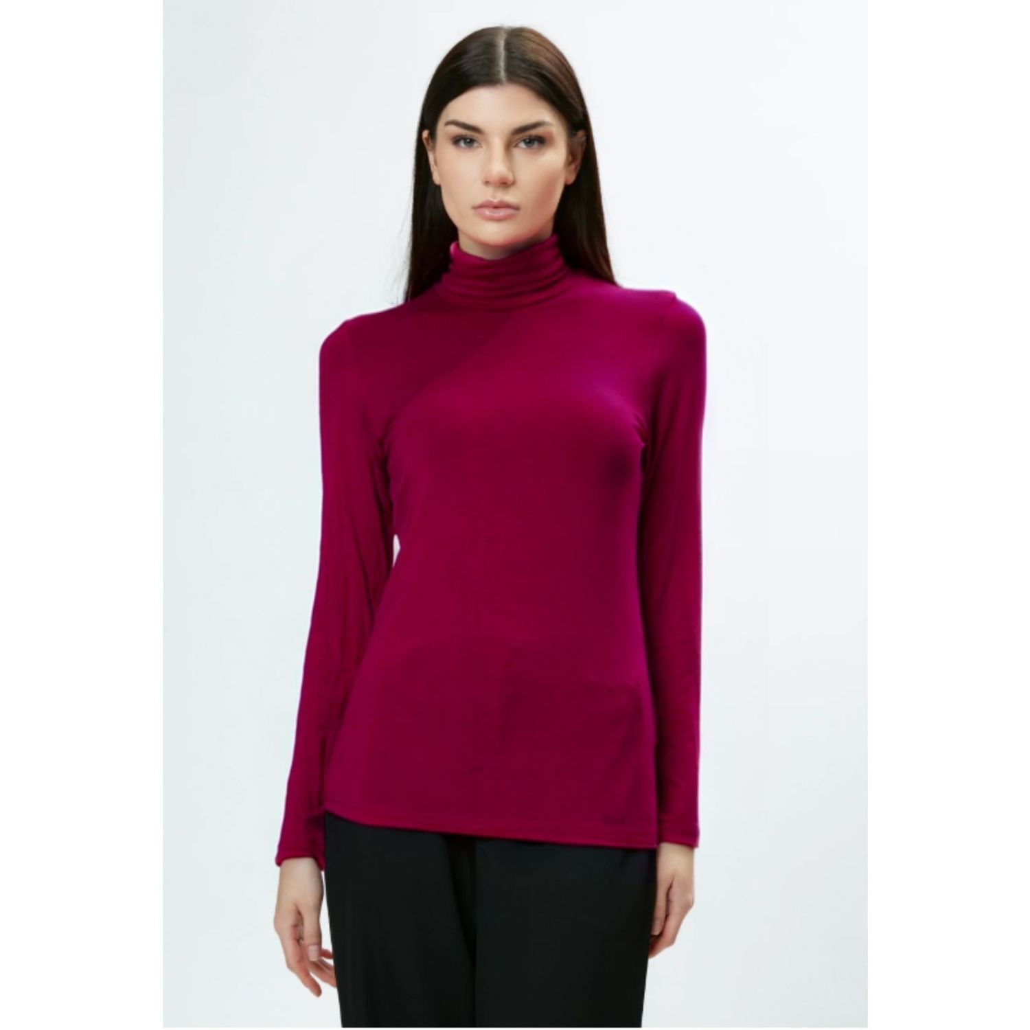 Likeshop - Camiseta Mujer Elasticada Forro Polar Cuello Beatle 4219