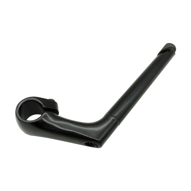 Vástago de bicicleta, mango de barra, reparación de vástago, engranaje resistente, forma de cuello de cisne, vástago elevador para bicicletas deportiv Negro