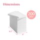 thumbnail image 3 of Toallas de papel desechables Prestee, 200 unidades, color blanco, 3 of 6