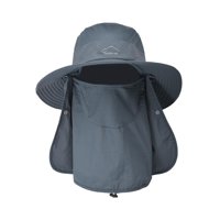 Magideal - Sombreros De Pesca Hombres Protección Solar Cuello Solapa Facial Protector Solar Sombrero Cómodo Sombrero De Protección Solar Sombrero Sombreros Para Gris Oscuro