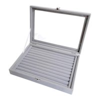 Ioensy - Caja Organizadora De Anillos Con 10 Ranuras, Organizador De Almacenamiento De Joyas Para Pendientes, Pulseras