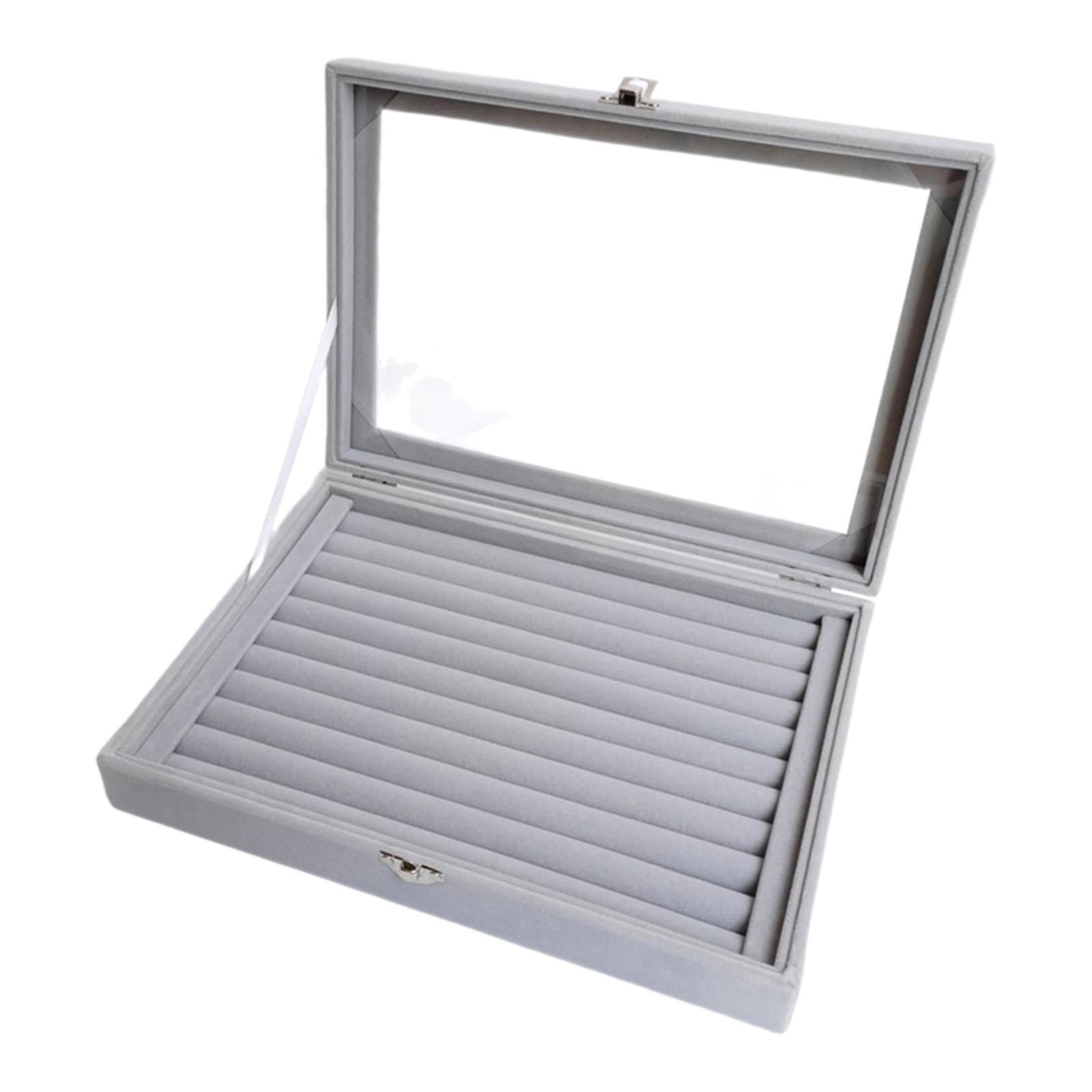 Ioensy - Caja Organizadora De Anillos Con 10 Ranuras, Organizador De Almacenamiento De Joyas Para Pendientes, Pulseras