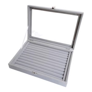 Ioensy - Caja Organizadora De Anillos Con 10 Ranuras, Organizador De Almacenamiento De Joyas Para Pendientes, Pulseras