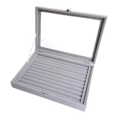 Ioensy - Caja Organizadora De Anillos Con 10 Ranuras, Organizador De Almacenamiento De Joyas Para Pendientes, Pulseras