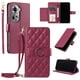 thumbnail image 5 of Funda tipo billetera FOXDOCK para OPPO Reno 11 5G – Tapa abatible con correa para mujer, 5 of 5