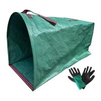 Magideal - Bolsa Para Desechos De Jardín, Reutilizable, Para Hojas De Césped Y Jardín, Plegable, Para Exteriores, Con Asas Resistentes. Ideal Para Jardinería Al 270 Litros