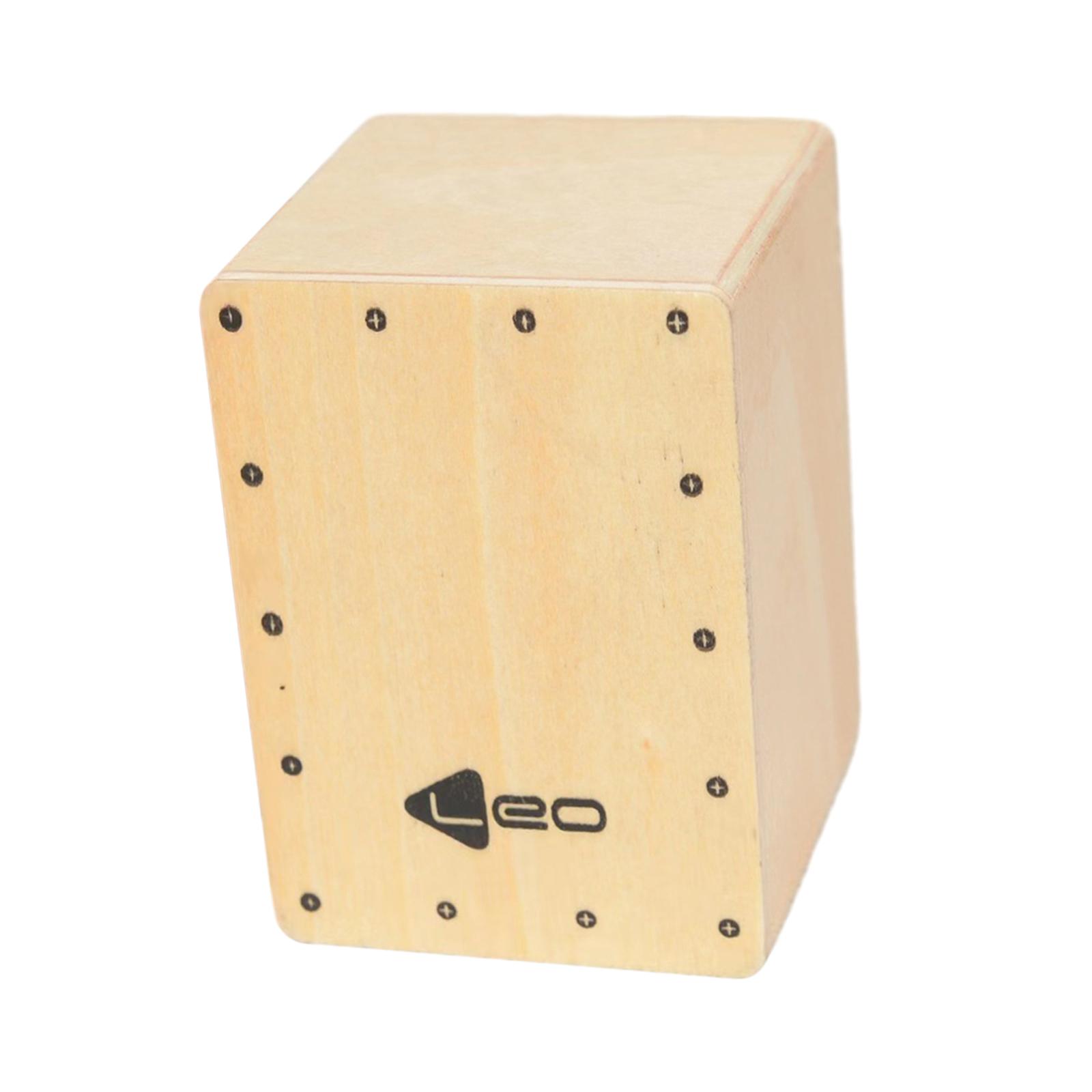 Bothyi - Caja De Percusión De Madera, Tambor De Mano Portátil Para Fiesta, Vacaciones, Puesta En Escena, Madera