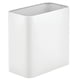 thumbnail image 1 of Papelera mDesign de metal compacta rectangular blanca, 1 of 5