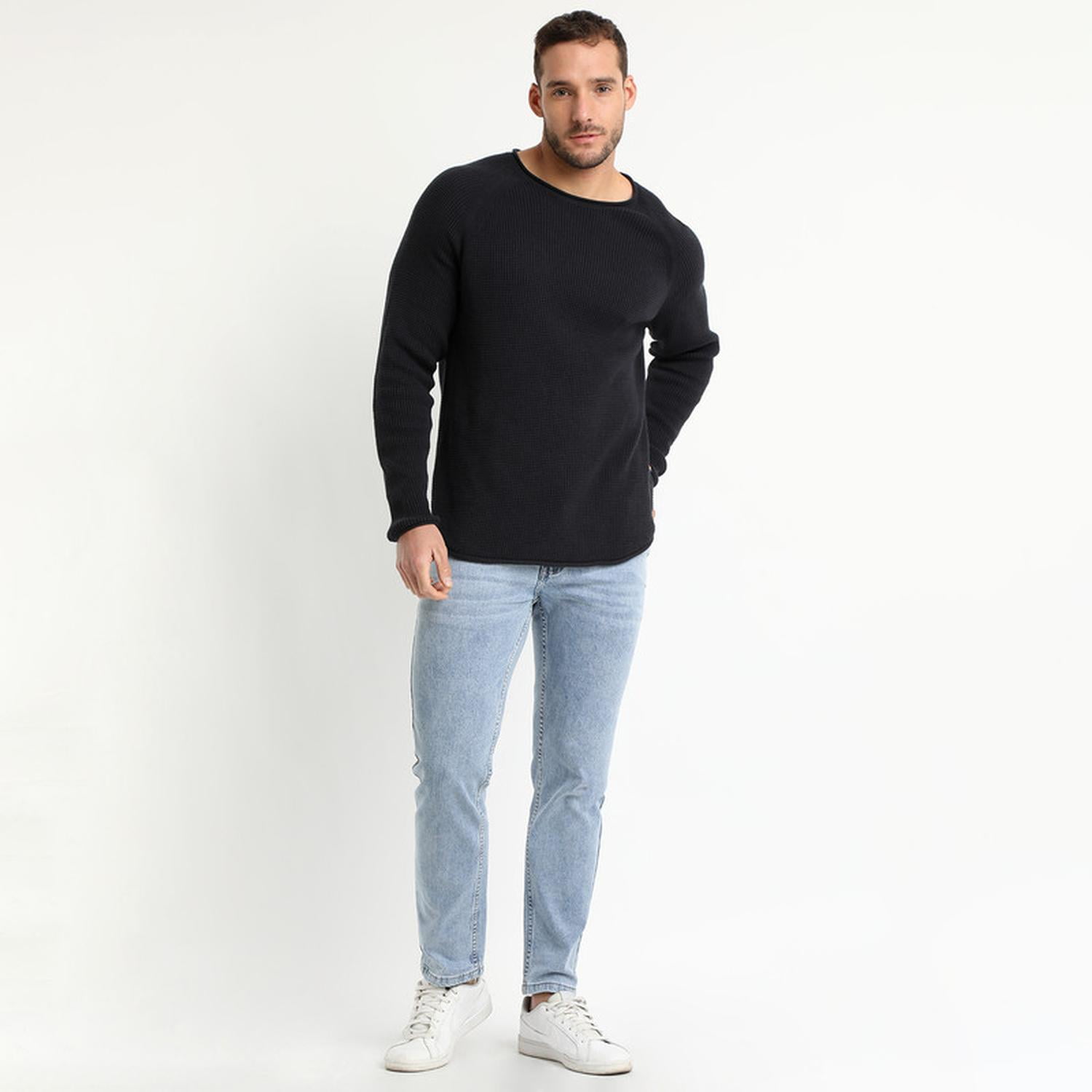 Truval - Sweater Cuello Redondo Gris Medio Gris 3xl