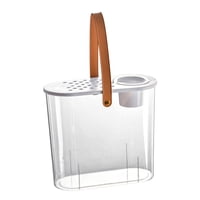 Ioensy - Mini Pecera, Tanque Transparente, Pecera De Mesa Portátil, Pequeña Pecera De Escritorio, Cultivo De Suelo Para Acuario
