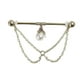thumbnail image 1 of Piercing Industrial Perla Helix Oreja Cosplay Hipoalergenico, 1 of 3